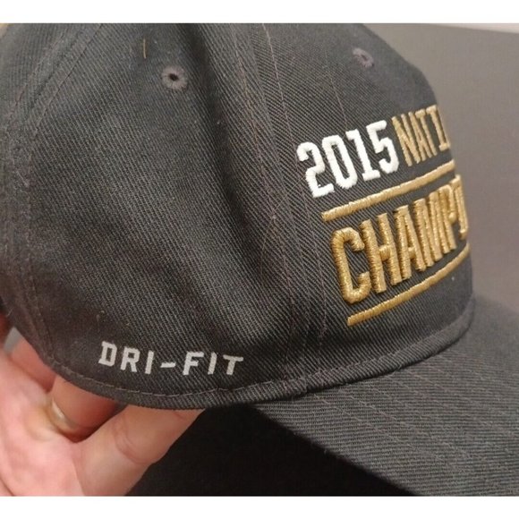 Nike Alabama 2015 National Champions Hat Cap Crimson Tide Snap Back Dri-Fit - Picture 4 of 6